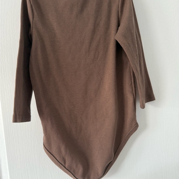 SHEIN Cocoa Brown Long Sleeve Bodysuit - Picture 6 of 6